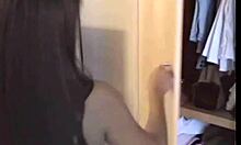 Brookeskye And Asian Babe Modeling Lingerie In Close-Up View