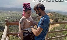 Intimate Encounter With Tattoo Influencer In Public Outdoor Spot