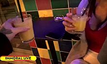 cum hungry ayda lures stepdad's pals for fucking.