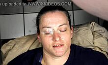Huge Homemade Facial Blasting Right In Her Eyes