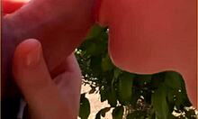 hot wife gives amazing public blowjob