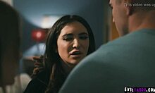 Hey, jane wilde and natalie knight noticed nathan bronson stalking them, so they share his huge cock in a threesome