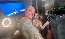 Minha mulher trouxe as amigas pra uma festinha e teve pau pra todas, brazilian latina interracial group