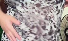 Horny Pregnant Maid Shows Big Boobs And Hairy Pussy!