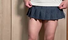 Japanese Maid In Uniform Gets Anal Training With Buttplug And Pierced Nipples Piercing