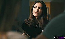 Hey, jane wilde and natalie knight noticed nathan bronson stalking them, so they share his huge cock in a threesome