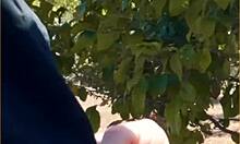 hot wife gives amazing public blowjob