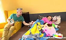 Sexy babe gets a new toy to play with