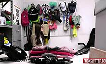 the spoiled thief stealing clothes in the office at work