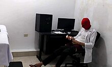 Perverted doctor masturbates after cute patient visit