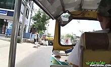 Lovely asian takes big dick!