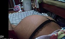 Wonder woman showcases her beautiful latina figure in exhibitionist close-up