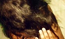 Brunette amateur rides big cock doggystyle while dildo stretches her ass, craving monster anal penetration