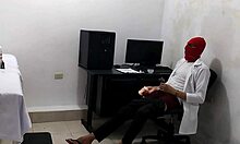 Perverted doctor masturbates after cute patient visit