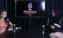 A GOSTOSA DA PRI MELANCIA SENSUALIZANDO SEUS ENORMES PEITOS E MOSTRANDO SUA BUNDA NO PRELIMINARES PODCAST COM BIA HOT WATCH ON SHEER RED