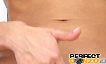 her pink pussy swallows the whole dildo and cums so hard