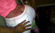 big booty sex doll slammed against wall in doggystyle fuck