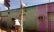 Neighbor Can't Resist Big Ass in Short Dress