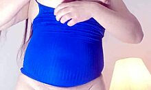 Chubby asian wife with big pussy lips masturbates for husband's friends