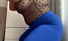 Hot stepmom stretches pussy with monster cock while masturbating and getting handjob!