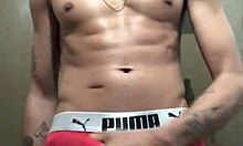 Amateur massage with tattooed solo compilation