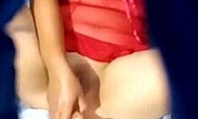 Neighbor Plays With Pussy Outdoors, Almost Caught In Homemade Video