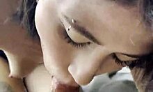 Blonde Teen Gives Blowjob To Friend In Dorm