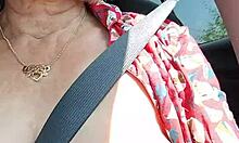 Riding Road Tits Out Flashing Housewife