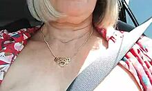Riding Road Tits Out Flashing Housewife