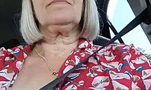 Riding Road Tits Out Flashing Housewife