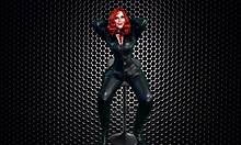 Big Tits Granny in Catwoman Costume Licks My Kitty