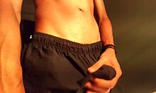 Hot guy with huge cock comes home and masturbates