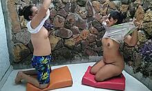 Colombian Babe Gets Horny From Stretches.