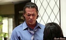 Hey, sweet stepdaughter gets fucked in missionary and spooning