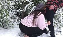 i watch bbw old cuples clothed outdor snow sex with blowjob an doggystyl