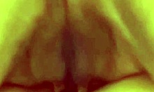 Today's creampie in amateur's shaved pussy, 57 days post-virginity 😘