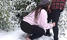 i watch bbw old cuples clothed outdor snow sex with blowjob an doggystyl