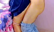 Teacher begs for cock in her tight pussy for first time in homemade video