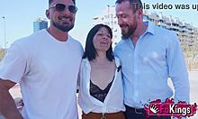 sandra v gets all holes filled in casting with big cock anal