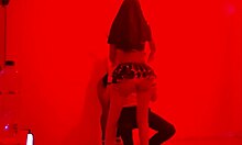 A Scruffy Man Invites Us to an Exclusive Catwalk to Perform a Sexy Dance in Erotic Lingerie