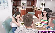 Alex coal kneels for stepbrother's sensual touch