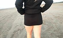 Watch her fuck on the beach?