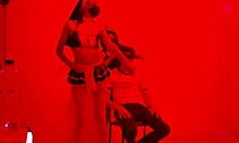 A Scruffy Man Invites Us to an Exclusive Catwalk to Perform a Sexy Dance in Erotic Lingerie