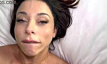 Hard anal fucking Brazilian beauty with deep cozy ass and monster cock!