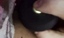 Tight asshole throbs with anal plug vibrations during masturbation