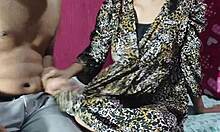 Desi Indian step brother and step sister share a bed, engaging in assfucking and anal.