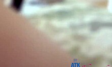 Girl next door strokes cock with her feet gives an epic blowjob and fucks april valentino pov