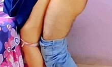 Teacher begs for cock in her tight pussy for first time in homemade video