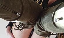 Fetish FEET ELZA KOMS Worshiping ASS with CHOKING and DEEPTHROAT