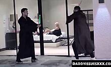 Chloe Temple Sucks Cock And Gets Pussy Plowed By Stepdads